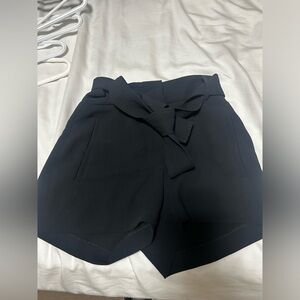 Aritzia Wilfred Black Tie Dress Shorts